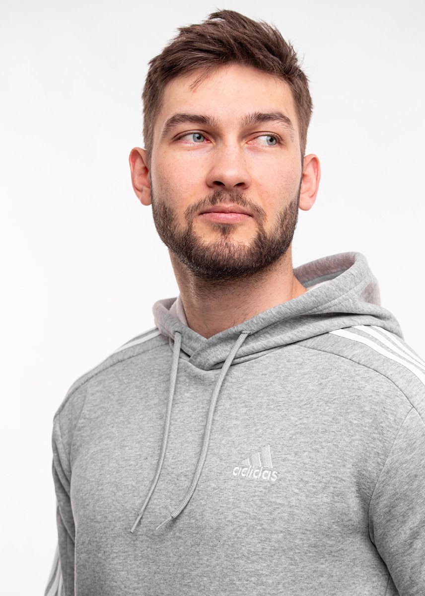 adidas Bluza męska Essentials Fleece 3-Stripes Hoodie IJ6474