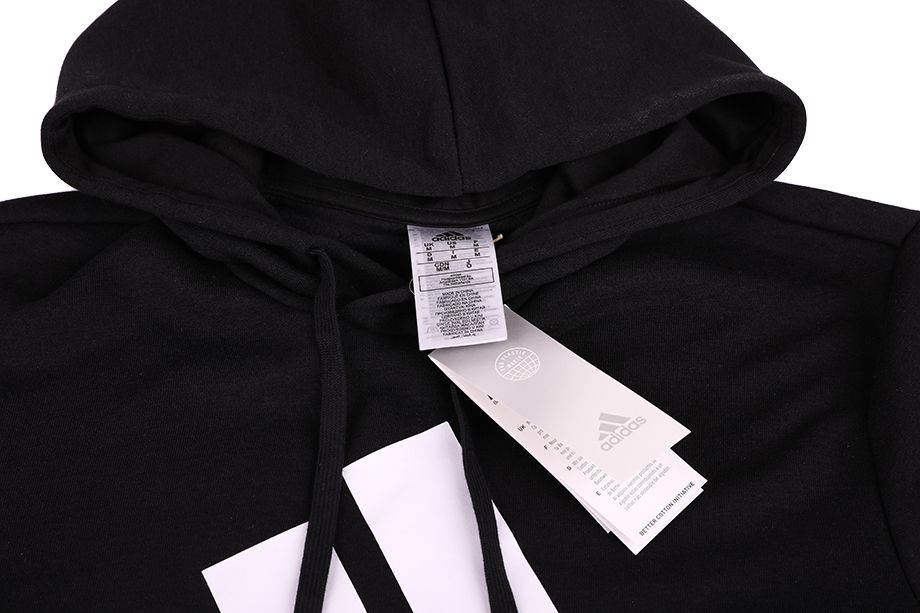 adidas Essentials Fleece Big Logo Hoodie - Black