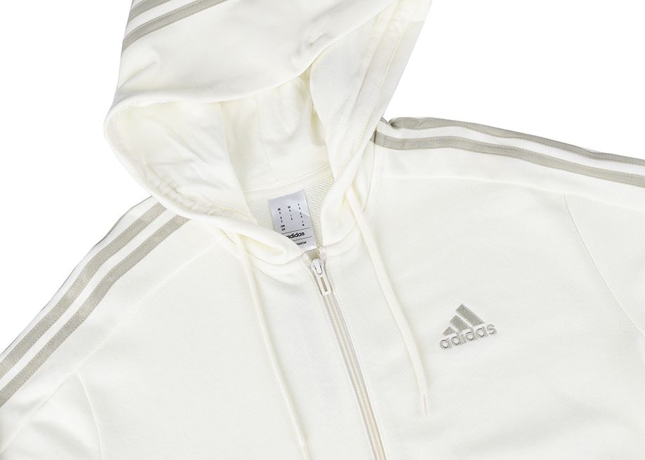 adidas Bluza męska Essentials French Terry 3-Stripes Full-Zip Hoodie IS1373