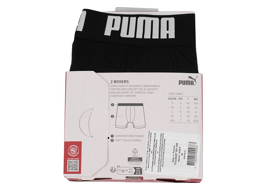 PUMA Bokserki męskie Everyday Basic 2p 938320 01