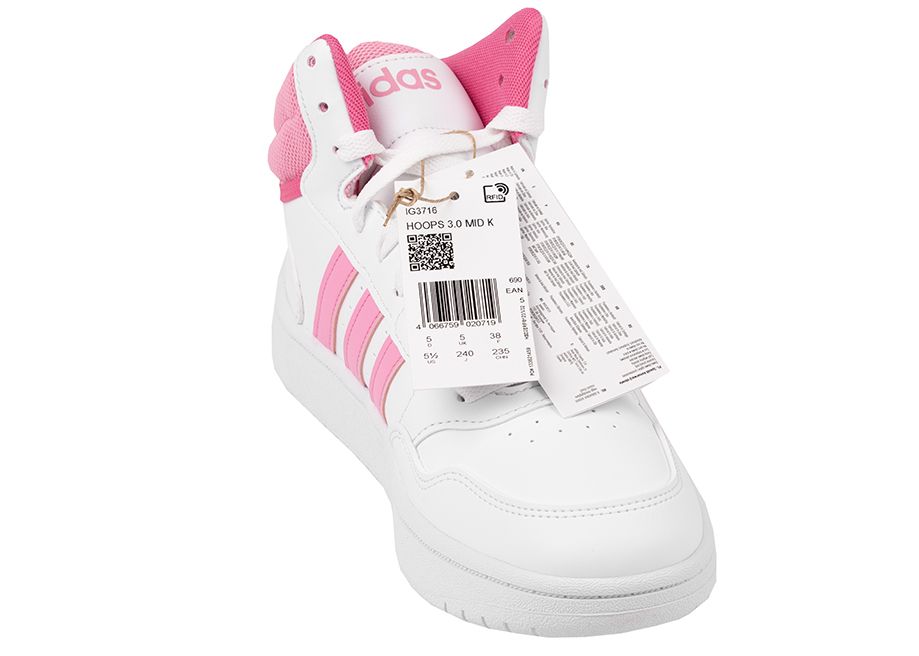 adidas Buty dla dzieci Hoops 3.0 Mid IG3716