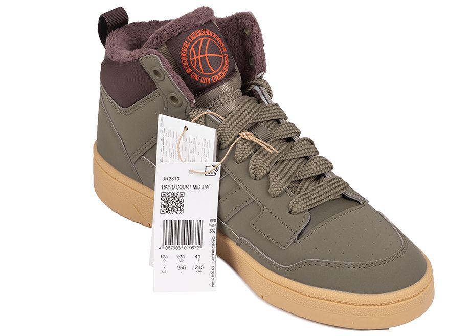 adidas Buty dla dzieci Rapid Court Mid Winterized JR2813 EUR 39 1/3 adidas Buty dla dzieci Rapid Court Mid Winterized JR2813 EUR 39 1/3