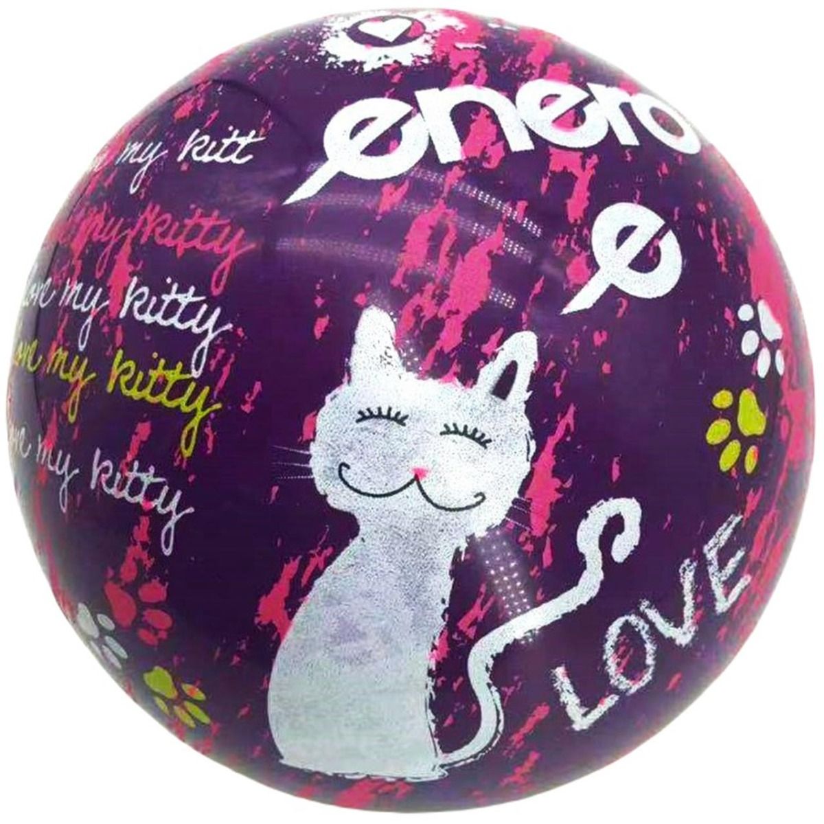 Enero Piłka gumowa 18 cm Love Kitty 1044644