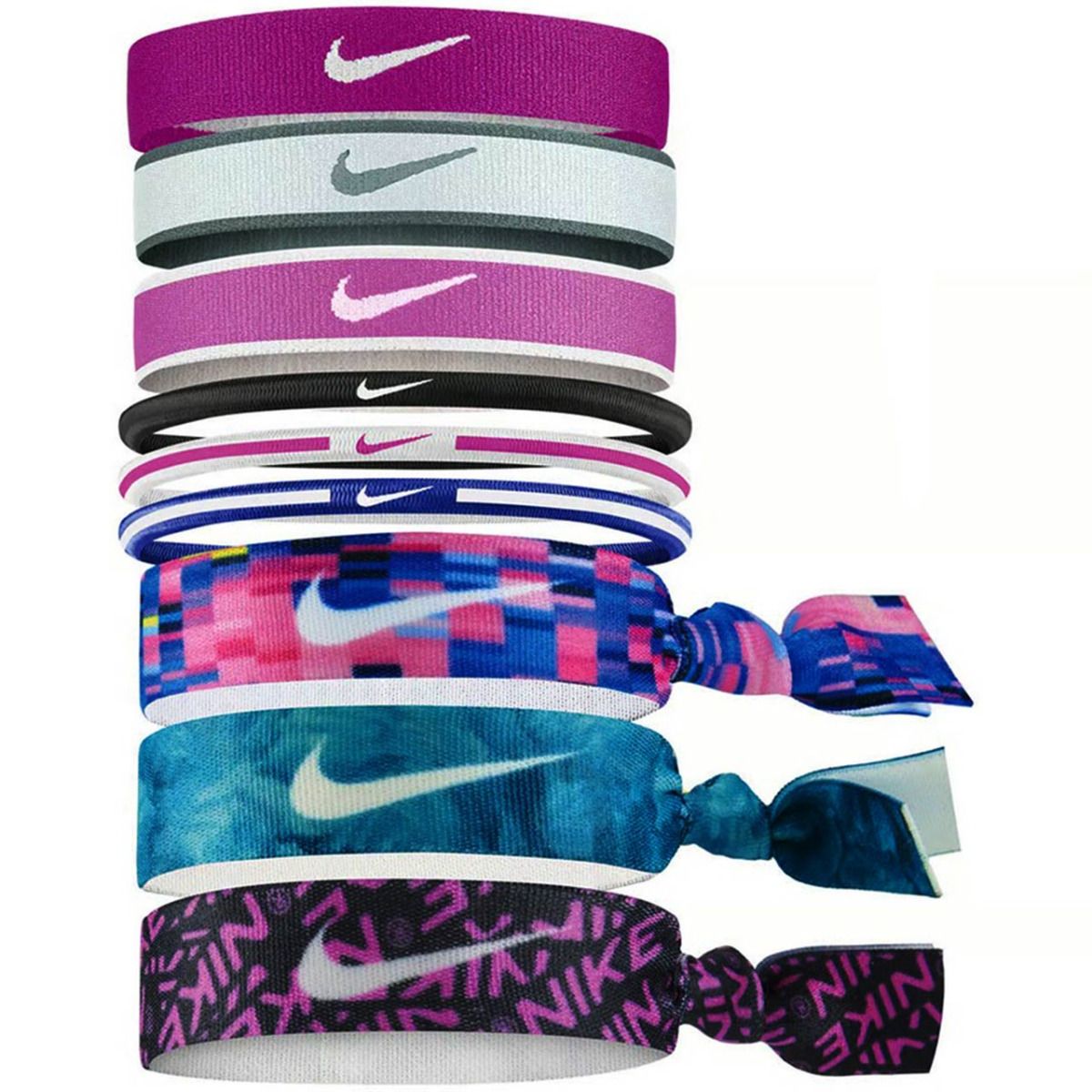 Nike Gumki do włosów Mixed 9pcs N0003537608OS