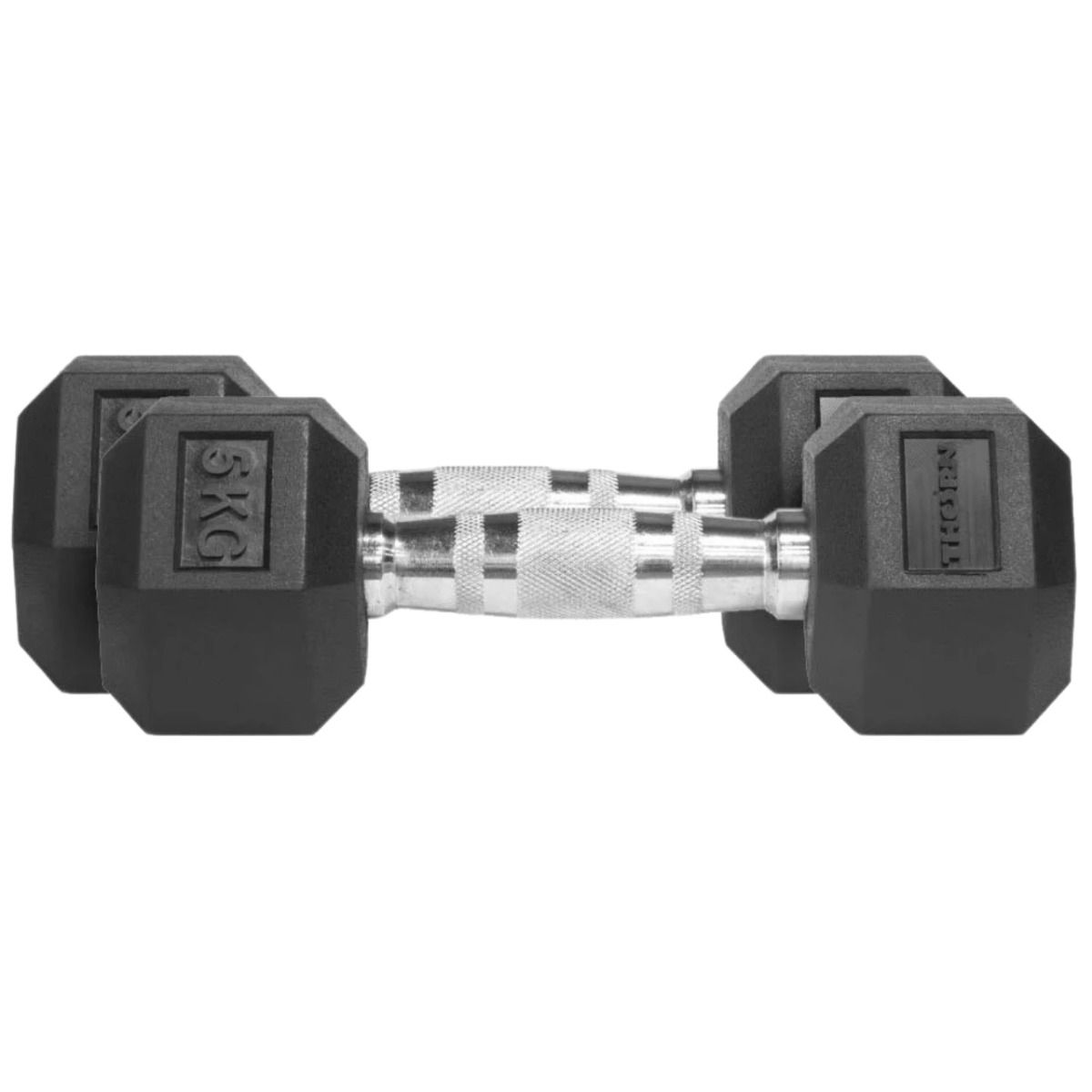 THORN FIT Hantle Hex Rubber Dumbbell 5,0kg 2 pcs