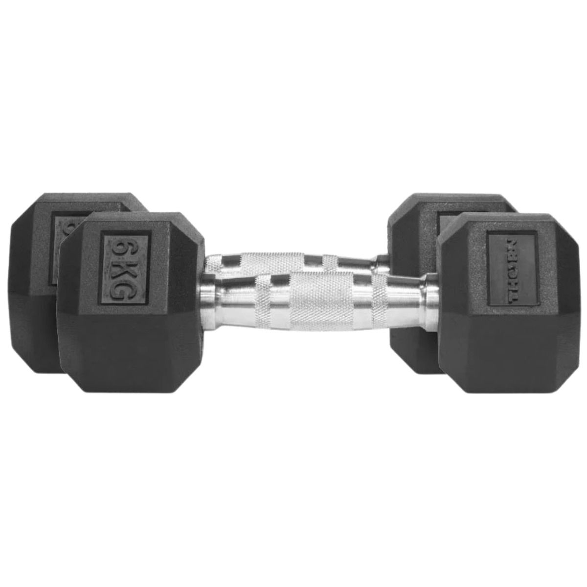 THORN FIT Hantle Hex Rubber Dumbbell 6,0kg 2 pcs