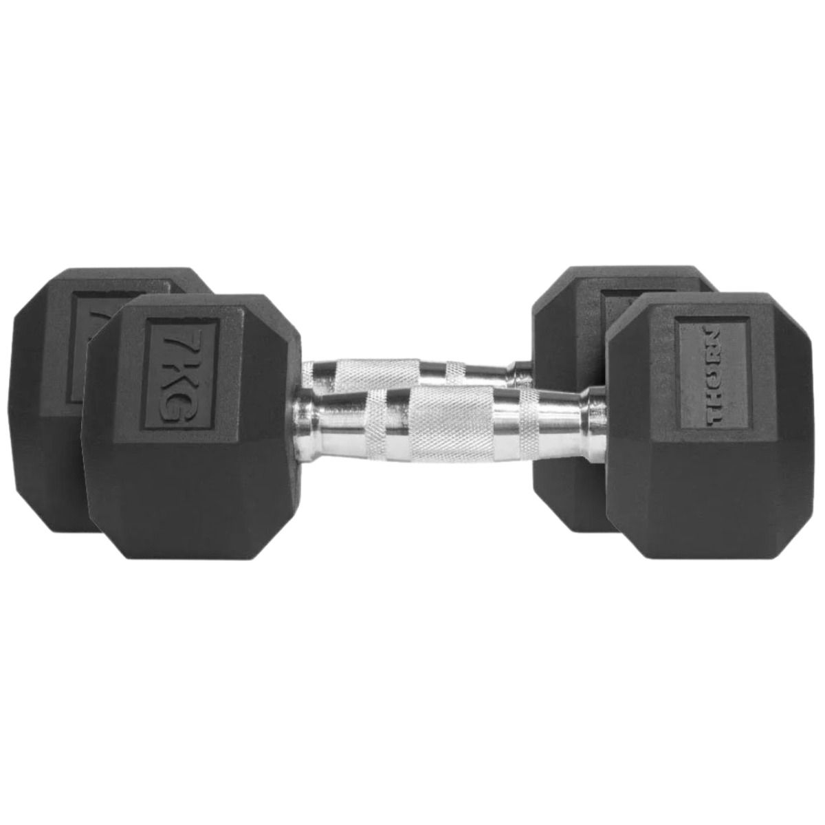 THORN FIT Hantle Hex Rubber Dumbbell 7,0kg 2 pcs