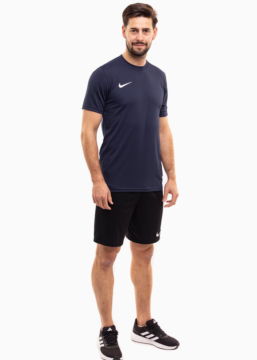 Nike męski strój sportowy koszulka spodenki Dry Park VII JSY SS BV6708 410/BV6855 010 Nike męski strój sportowy koszulka spodenki Dry Park VII JSY SS BV6708 410/BV6855 010