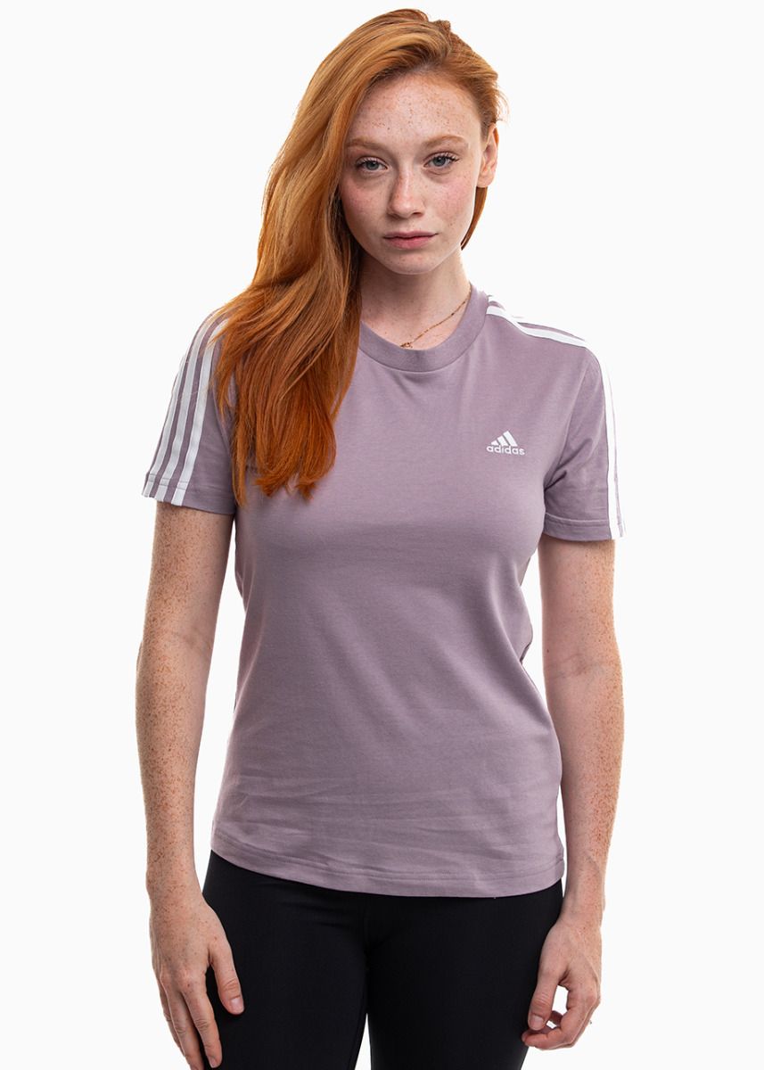 adidas Koszulka damska Essentials Slim 3 Stripes Tee IS1550