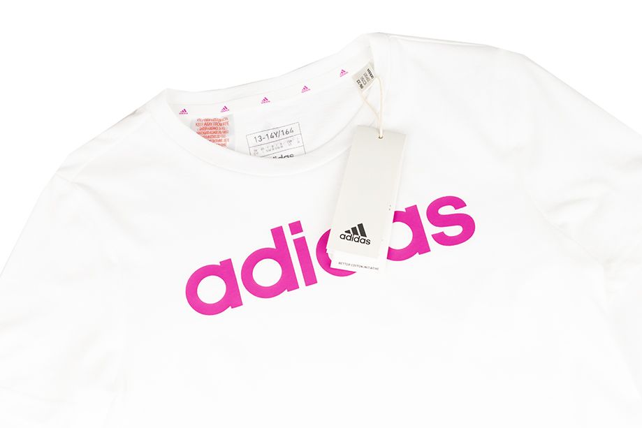 adidas Koszulka dla dzieci Essentials Linear Logo Cotton Slim Fit Tee IC3150