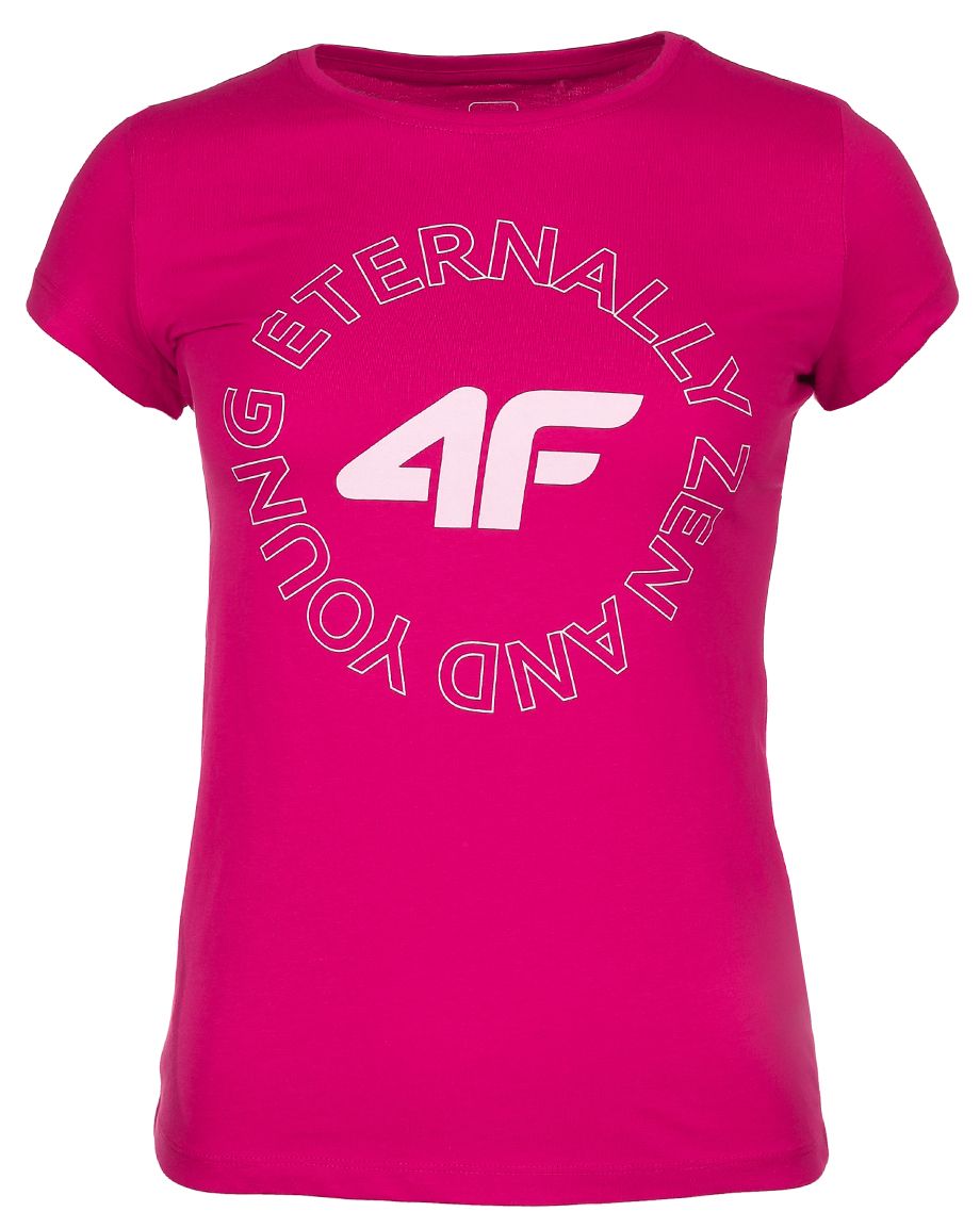 4F Koszulka dla dziewczynki HJZ21 JTSD002 54S