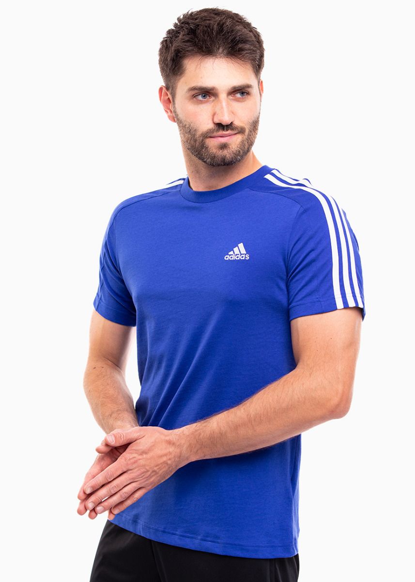 adidas Koszulka męska Essentials Single Jersey 3-Stripes Tee IC9338
