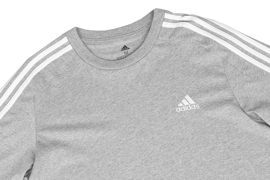 adidas Koszulka męska Essentials Single Jersey 3-Stripes Tee IC9337