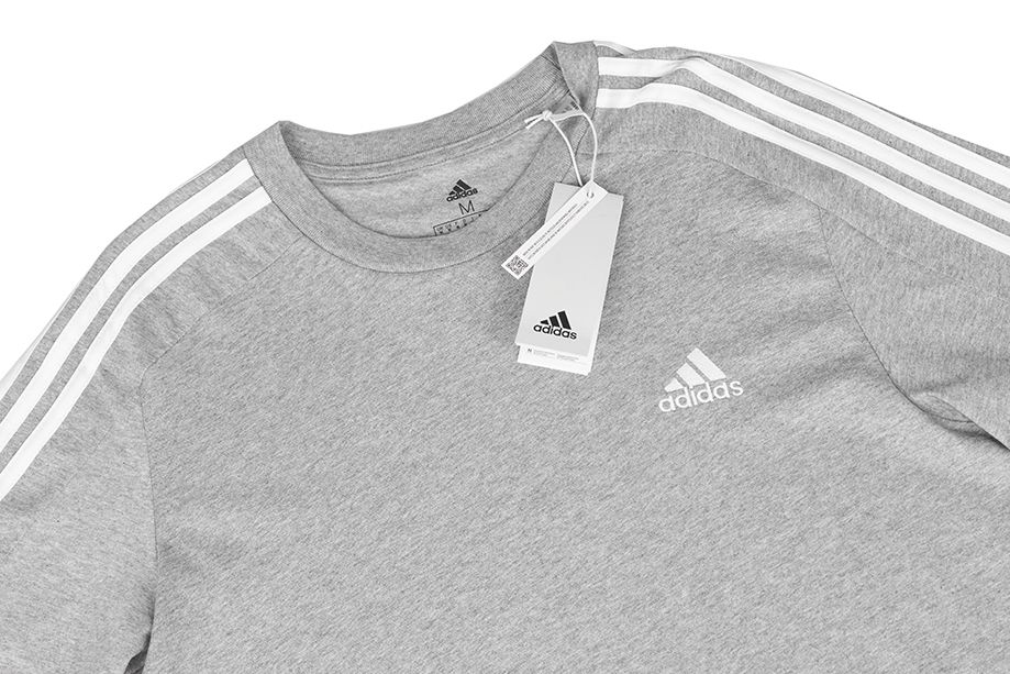 adidas Koszulka męska Essentials Single Jersey 3-Stripes Tee IC9337