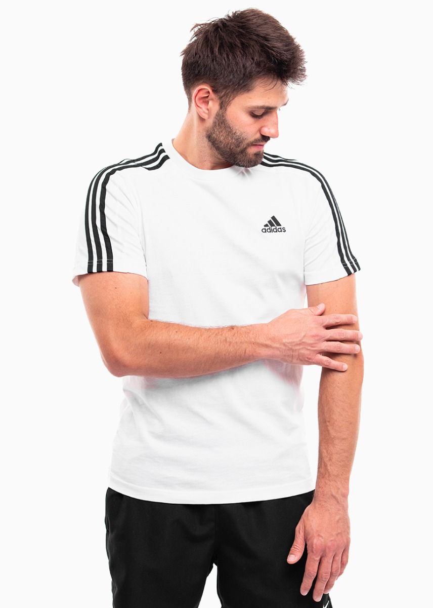 adidas Koszulka męska Essentials Single Jersey 3-Stripes Tee IC9336