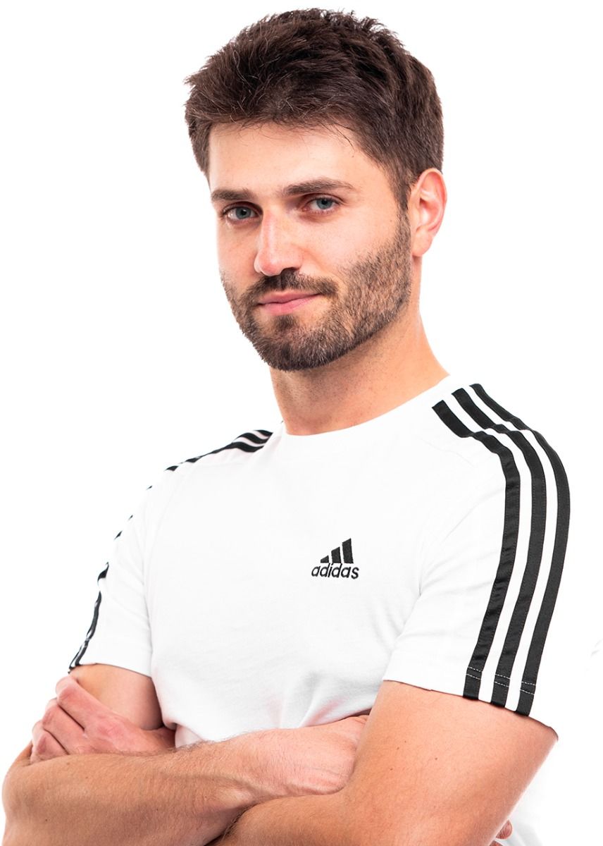 adidas Koszulka męska Essentials Single Jersey 3-Stripes Tee IC9336