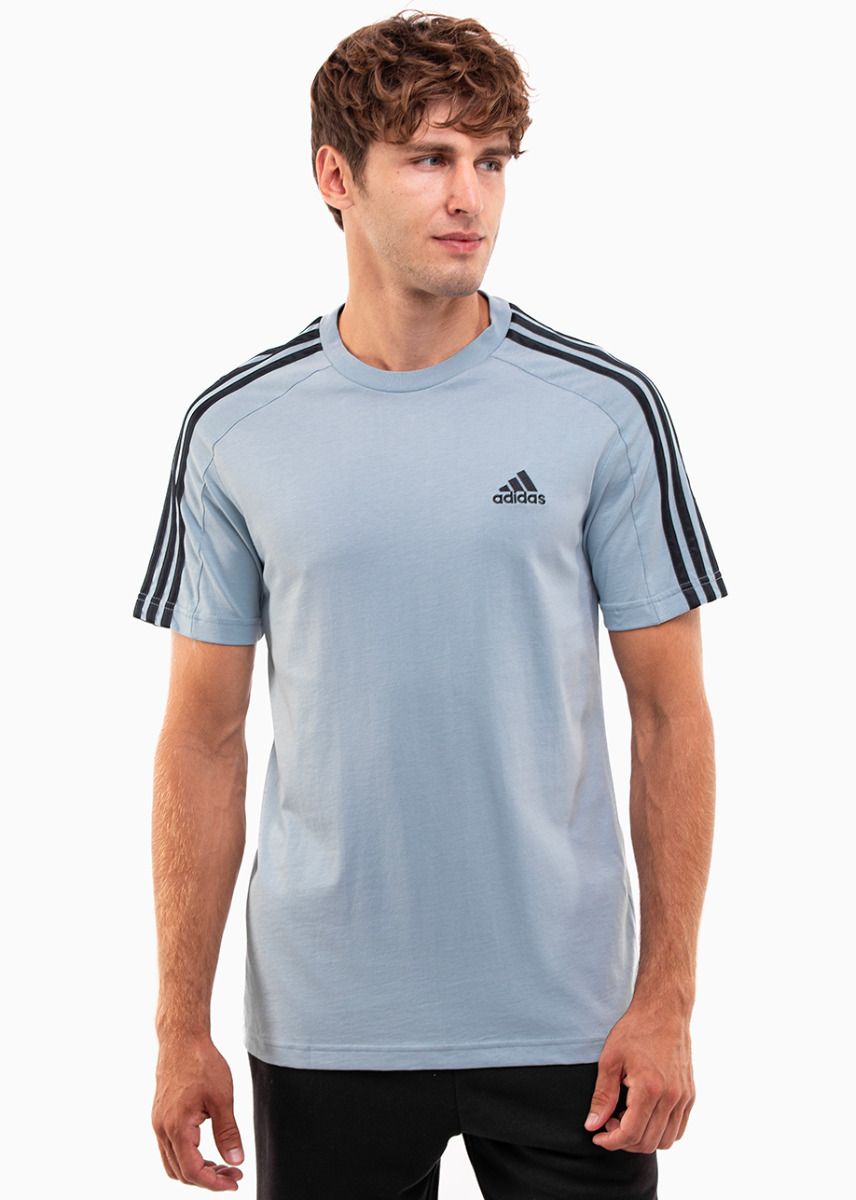 adidas Koszulka męska Essentials Single Jersey 3-Stripes Tee IS1332