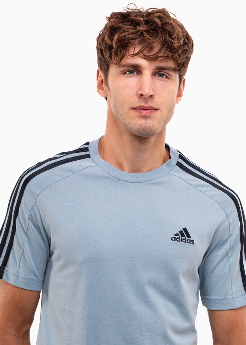 adidas Koszulka męska Essentials Single Jersey 3-Stripes Tee IS1332