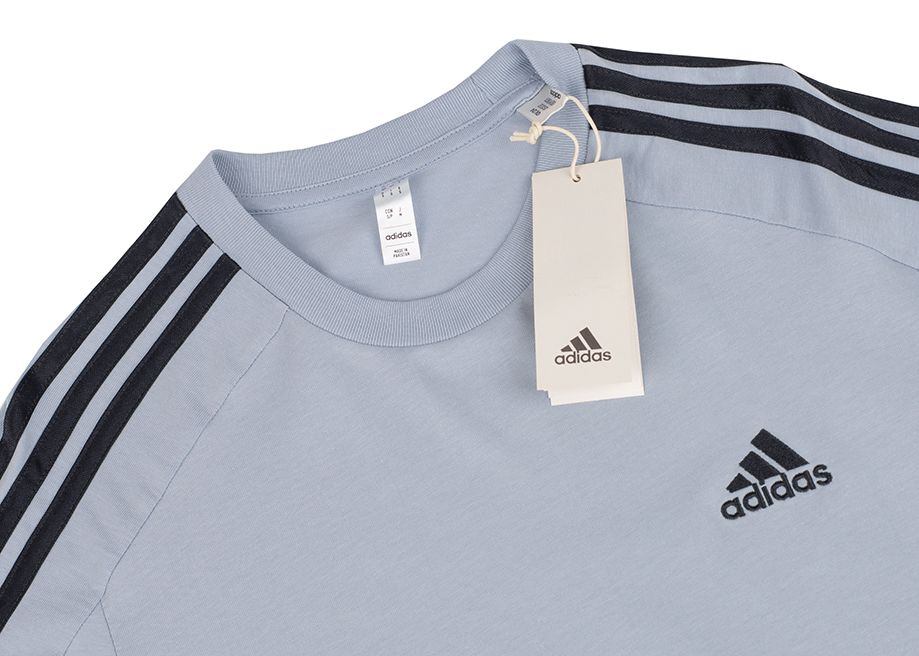 adidas Koszulka męska Essentials Single Jersey 3-Stripes Tee IS1332