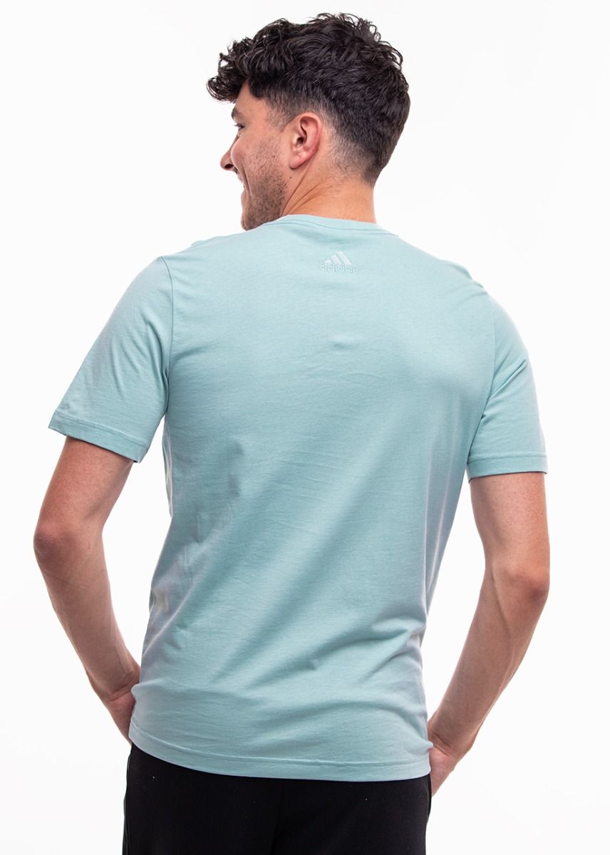 adidas Koszulka męska Essentials Single Jersey Linear Embroidered Logo Tee IJ8651