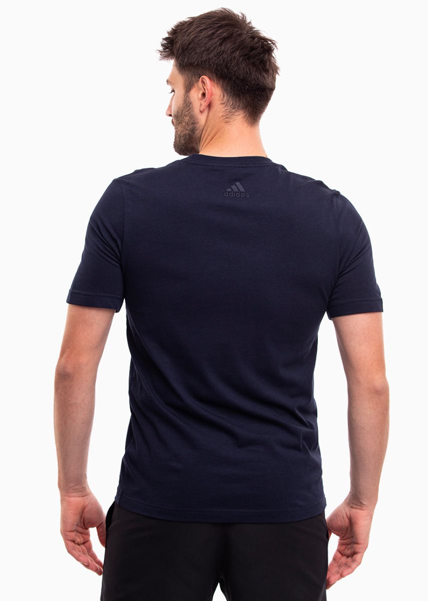 adidas Koszulka męska Essentials Single Jersey Linear Embroidered Logo Tee IC9275