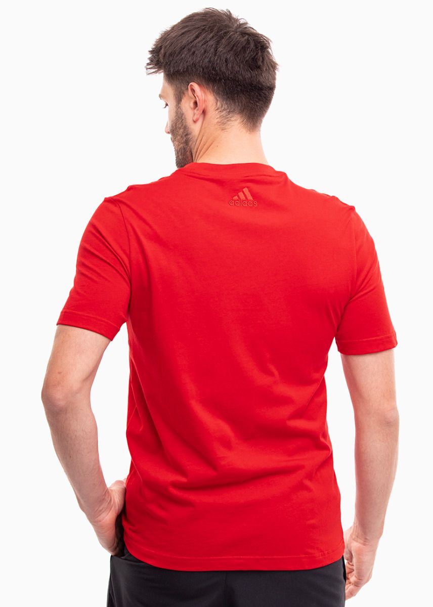 adidas Koszulka męska Essentials Single Jersey Linear Embroidered Logo Tee IC9278