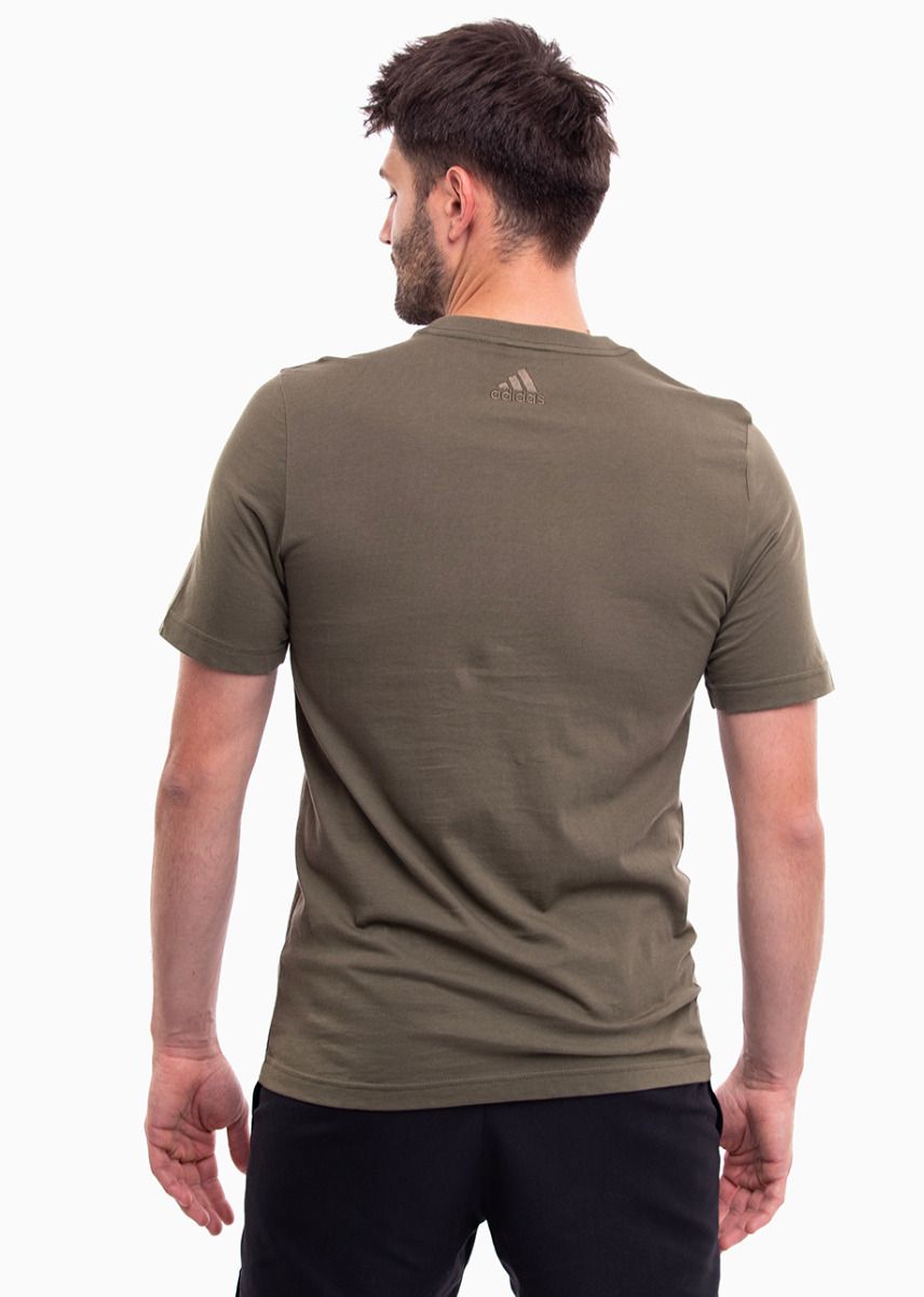 adidas Koszulka męska Essentials Single Jersey Linear Embroidered Logo Tee IC9280
