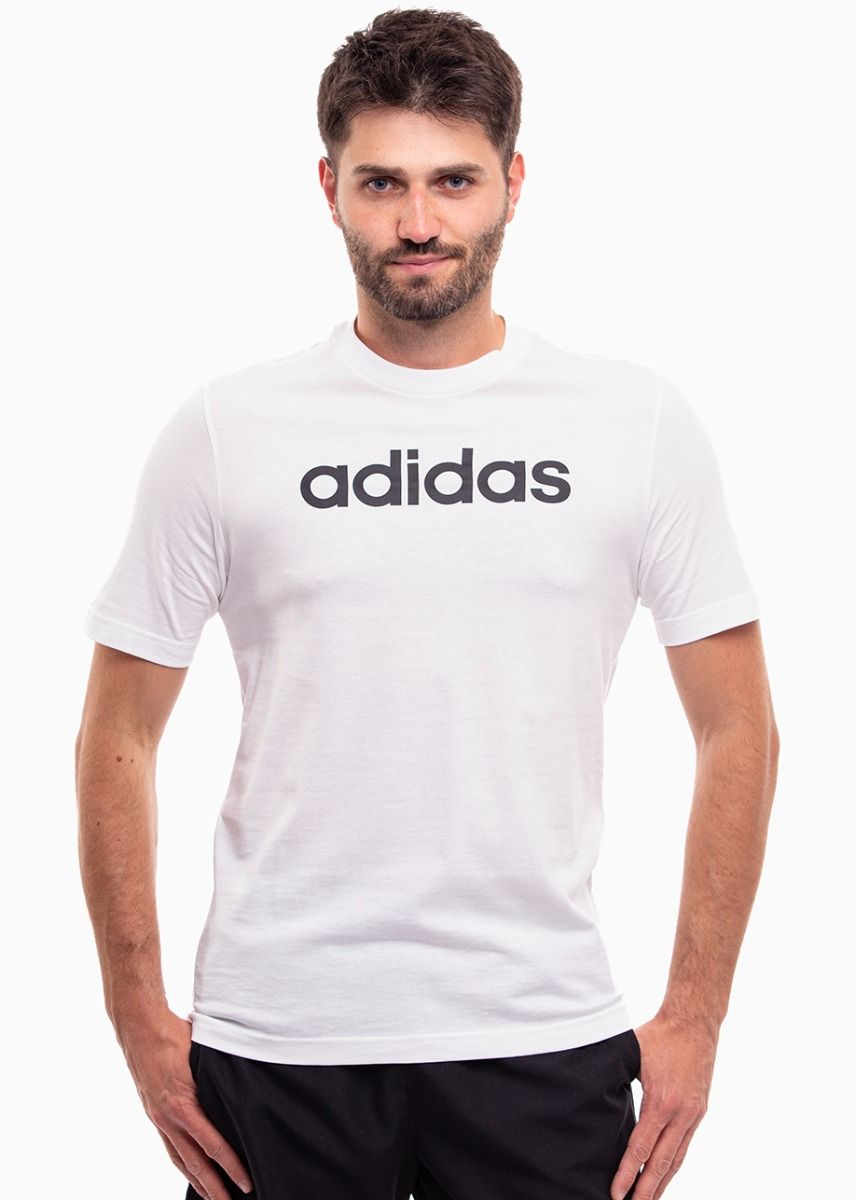 adidas Koszulka męska Essentials Single Jersey Linear Embroidered Logo Tee IC9276