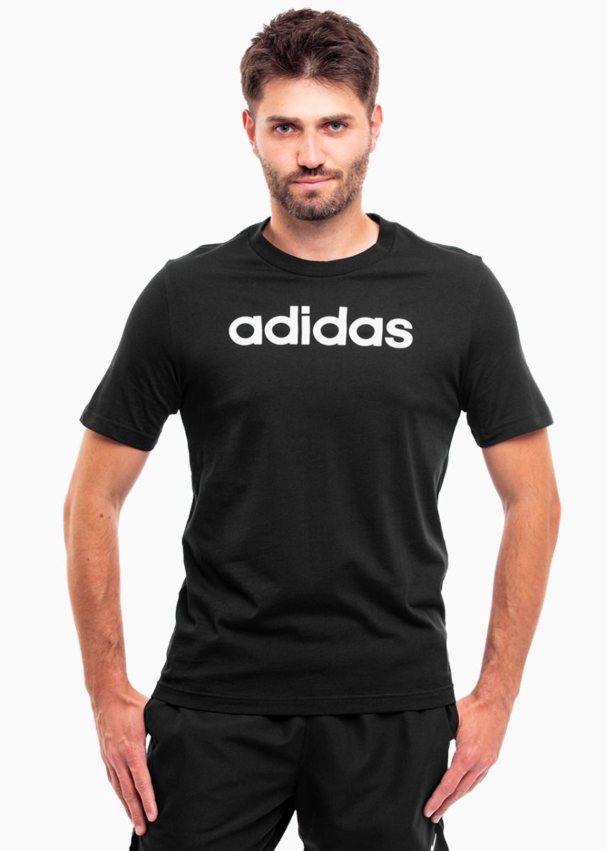 adidas Koszulka męska Essentials Single Jersey Linear Embroidered Logo Tee IC9274