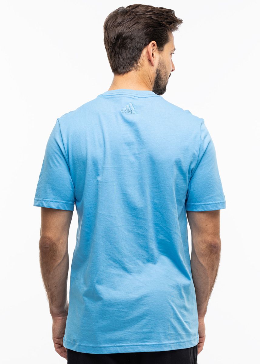 adidas Koszulka męska Essentials Single Jersey Linear Embroidered Logo Tee IS1350