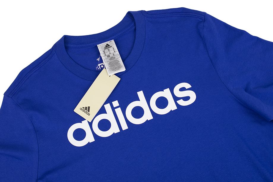 adidas Koszulka męska Essentials Single Jersey Linear Embroidered Logo Tee IC9279