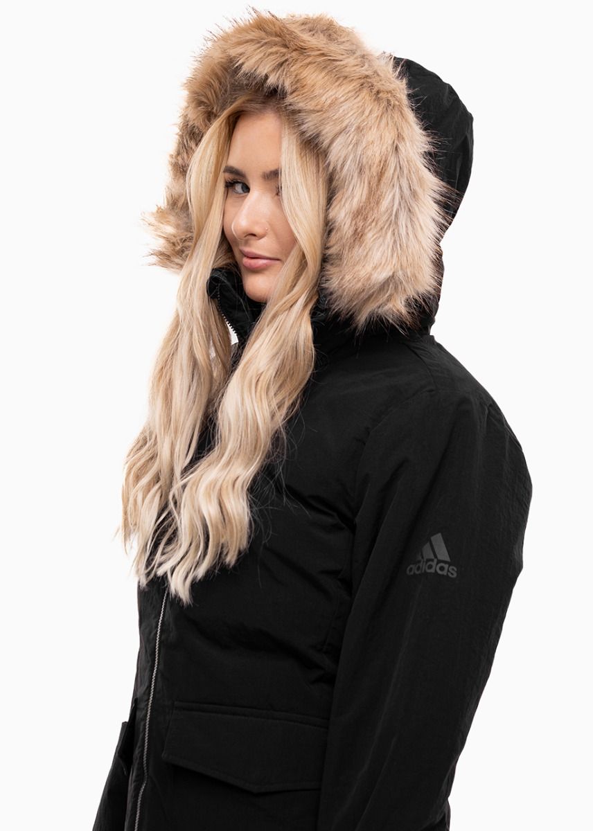 adidas Kurtka damska Parka Hooded Fur IJ8260