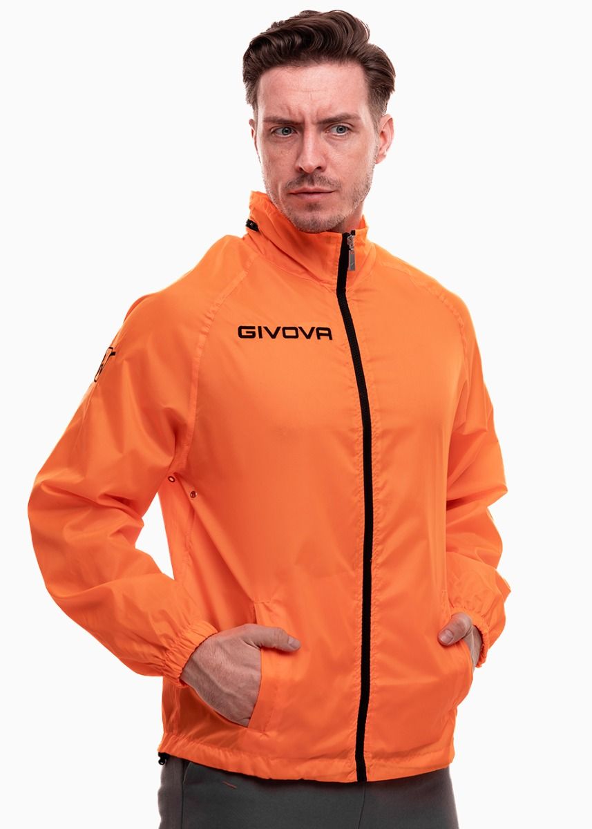 Givova Kurtka przeciwdeszczowa Rain Basico Fluo RJ001 0028 Givova Kurtka przeciwdeszczowa Rain Basico Fluo RJ001 0028