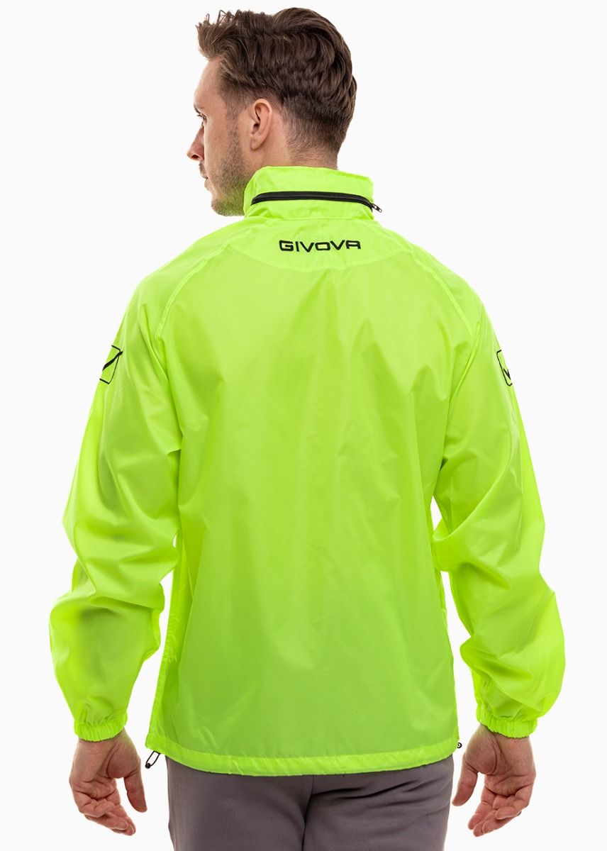 Givova Kurtka przeciwdeszczowa Rain Basico Fluo RJ001 0019 Givova Kurtka przeciwdeszczowa Rain Basico Fluo RJ001 0019