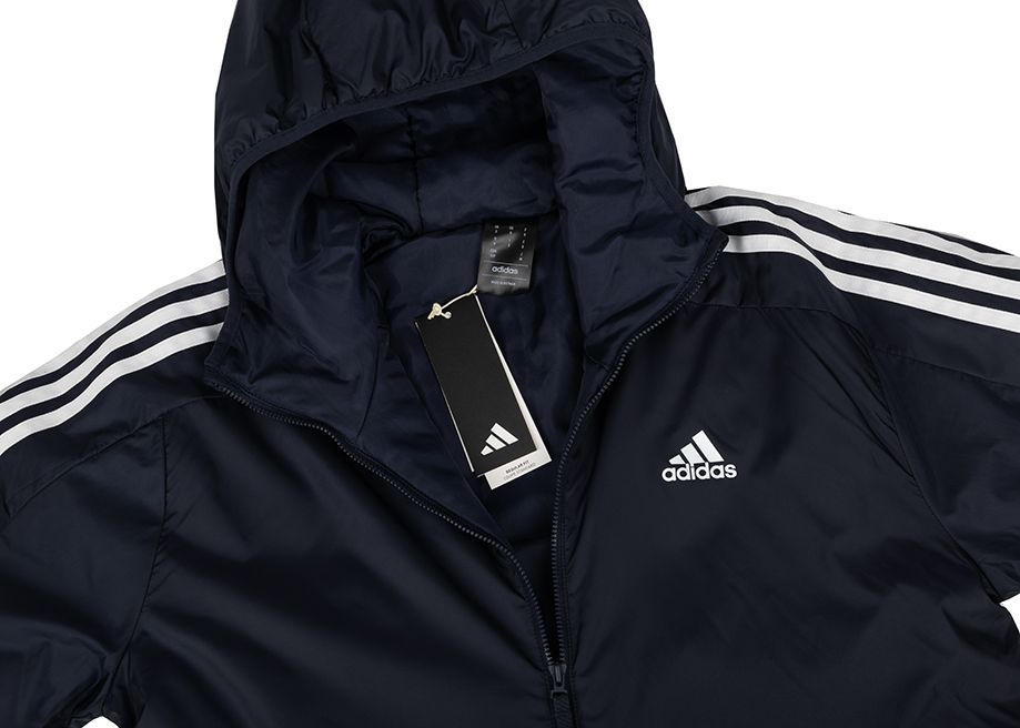 adidas Kurtka męska Essentials 3-Stripes Insulated Hooded IS1278