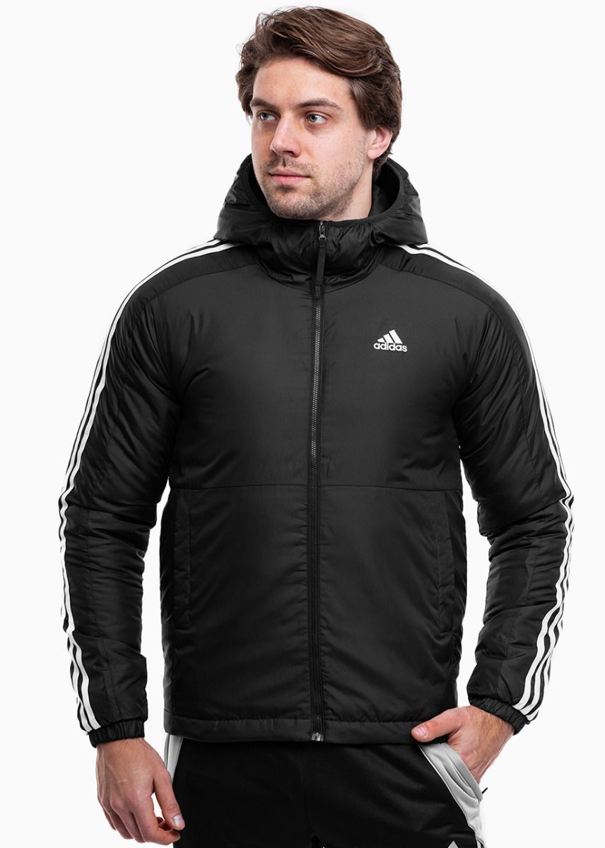 adidas Kurtka męska Essentials 3-Stripes Insulated Hooded IN7194