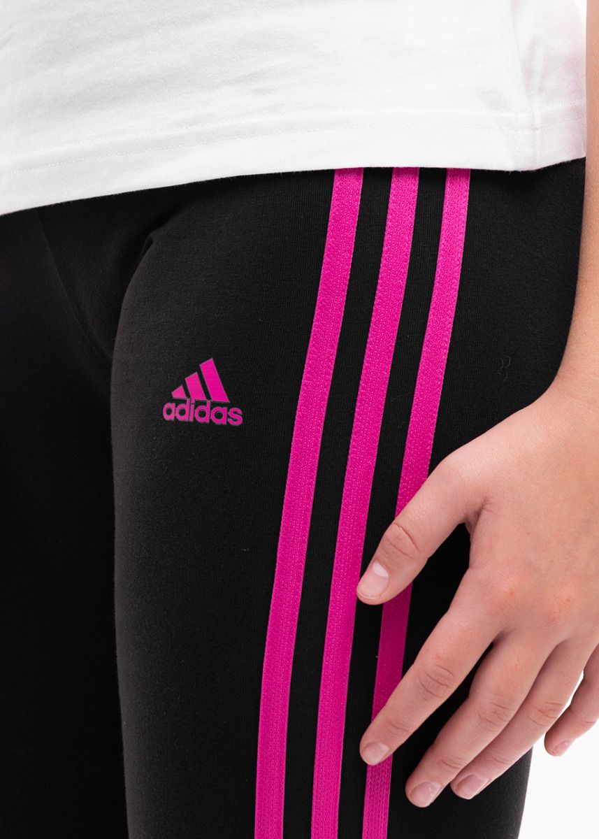 adidas Legginsy dla dzieci Essentials 3-Stripes Cotton Tights IC3627