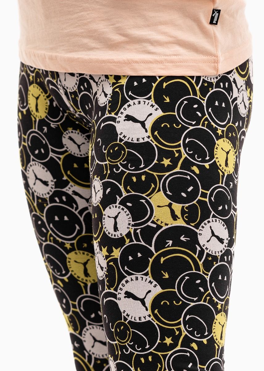 Puma Legginsy dla dzieci x Smiley World AOP 846977 01