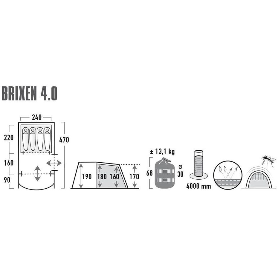 High Peak Namiot Brixen 4.0 11815