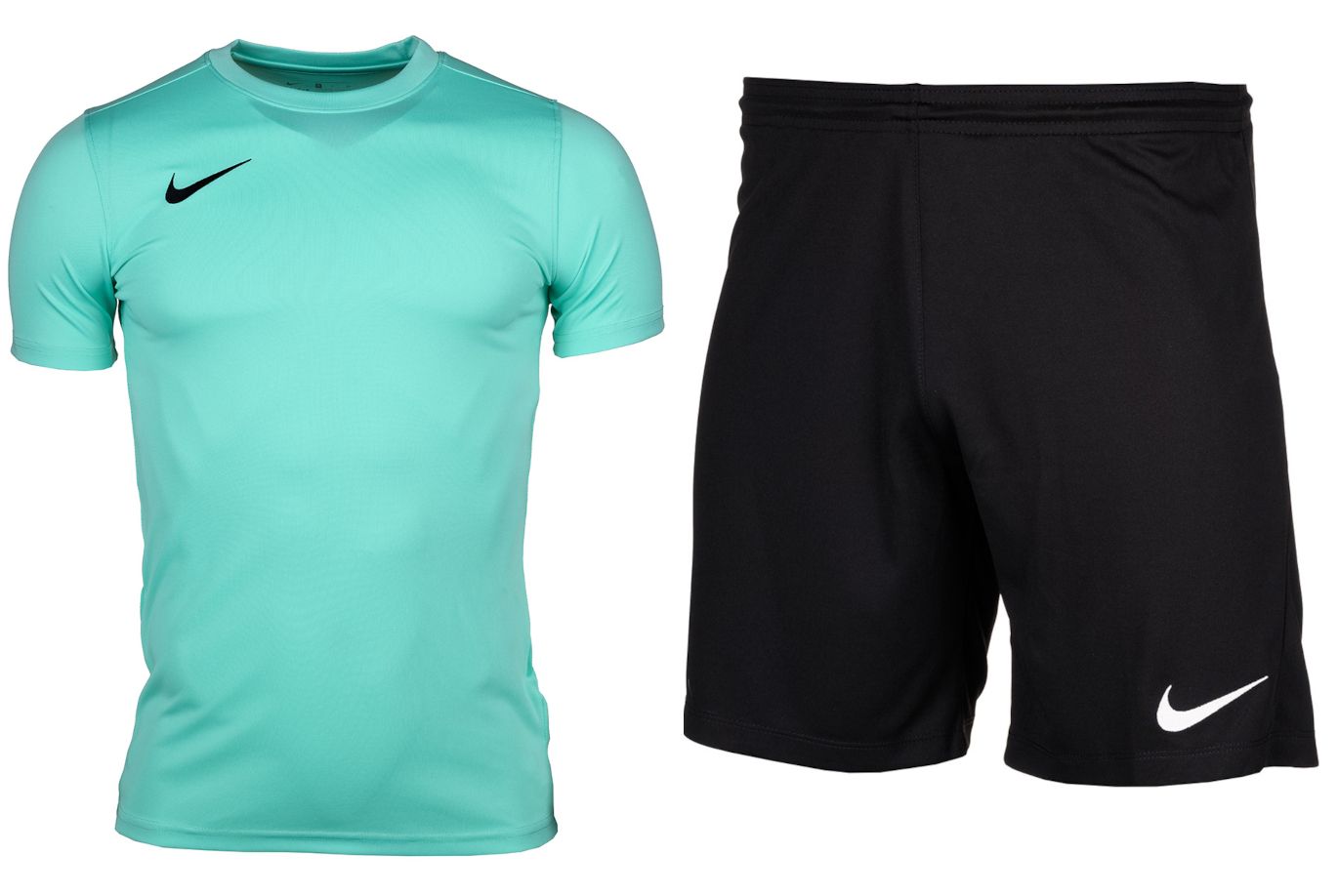 Nike dziecięcy strój sportowy koszulka spodenki Dry Park VII JSY SS BV6741 354/BV6865 010