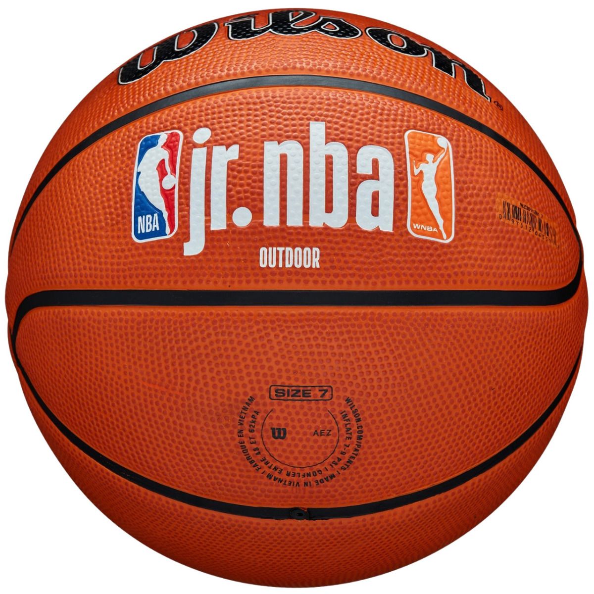 Wilson Piłka koszykowa JR NBA Logo Auth Outdoor WZ3011801XB7