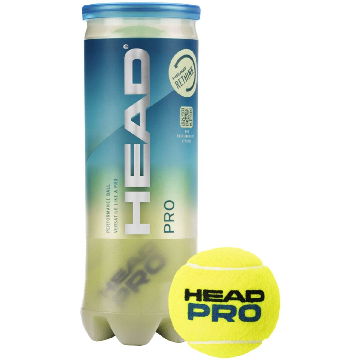 Head Piłki do tenisa ziemnego Pro 3pcs