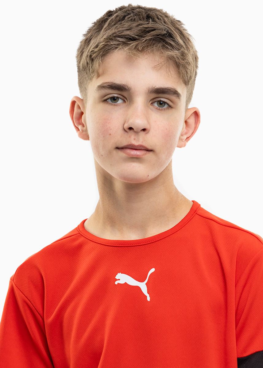 PUMA dziecięcy strój sportowy koszulka spodenki teamRISE Jersey Jr 704938 01/704943 01