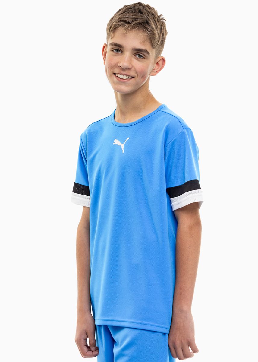 PUMA dziecięcy strój sportowy koszulka spodenki teamRISE Jersey Jr 704938 02/704943 02