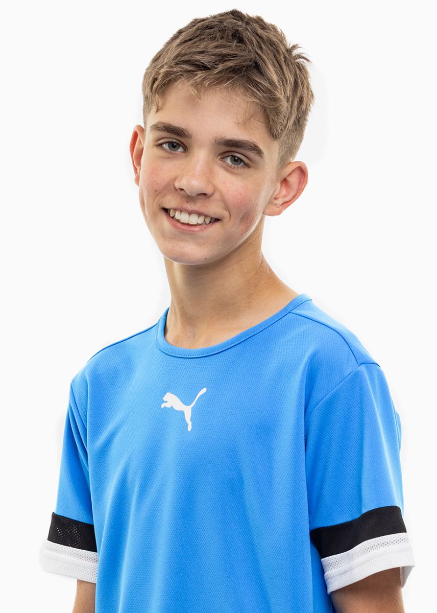PUMA dziecięcy strój sportowy koszulka spodenki teamRISE Jersey Jr 704938 02/704943 02