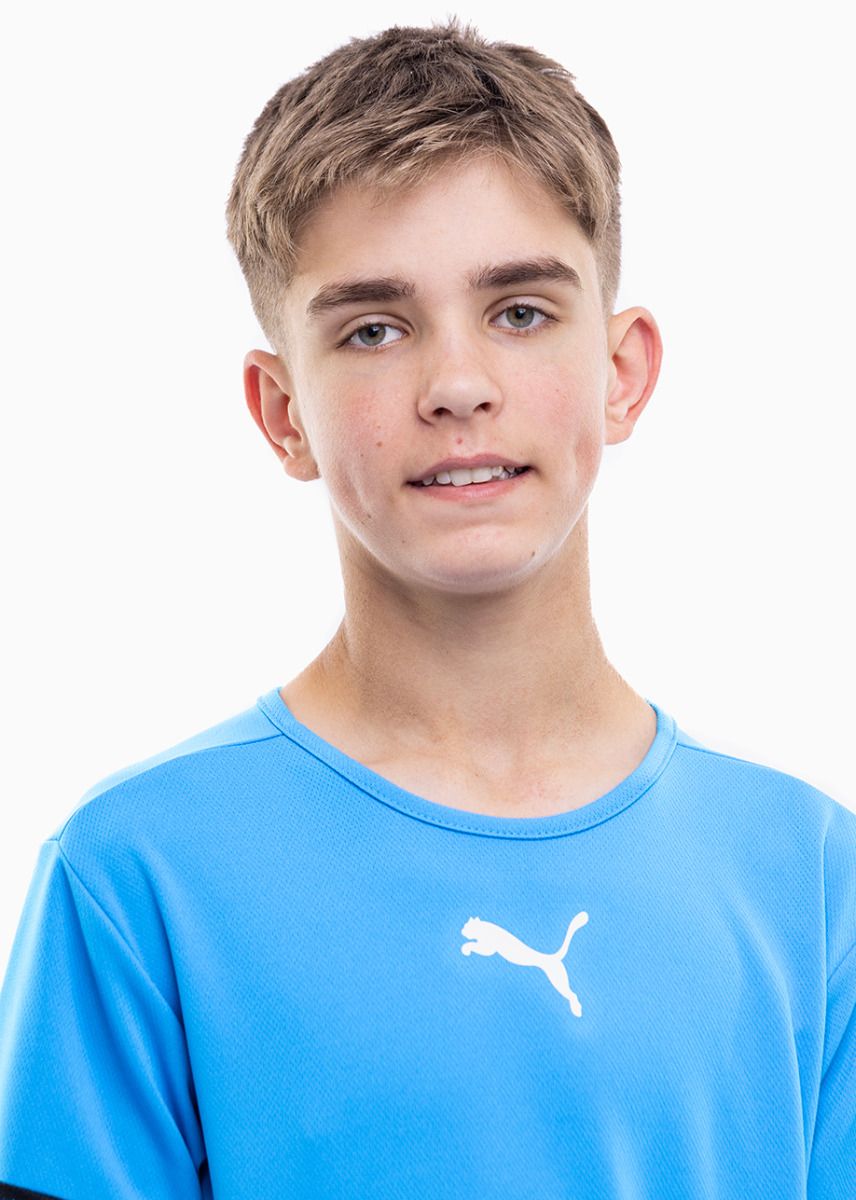 PUMA dziecięcy strój sportowy koszulka spodenki teamRISE Jersey Jr 704938 02/704943 04