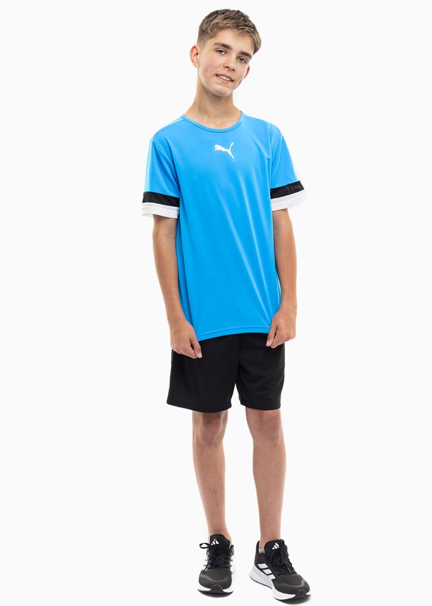 PUMA dziecięcy strój sportowy koszulka spodenki teamRISE Jersey Jr 704938 02/704943 04