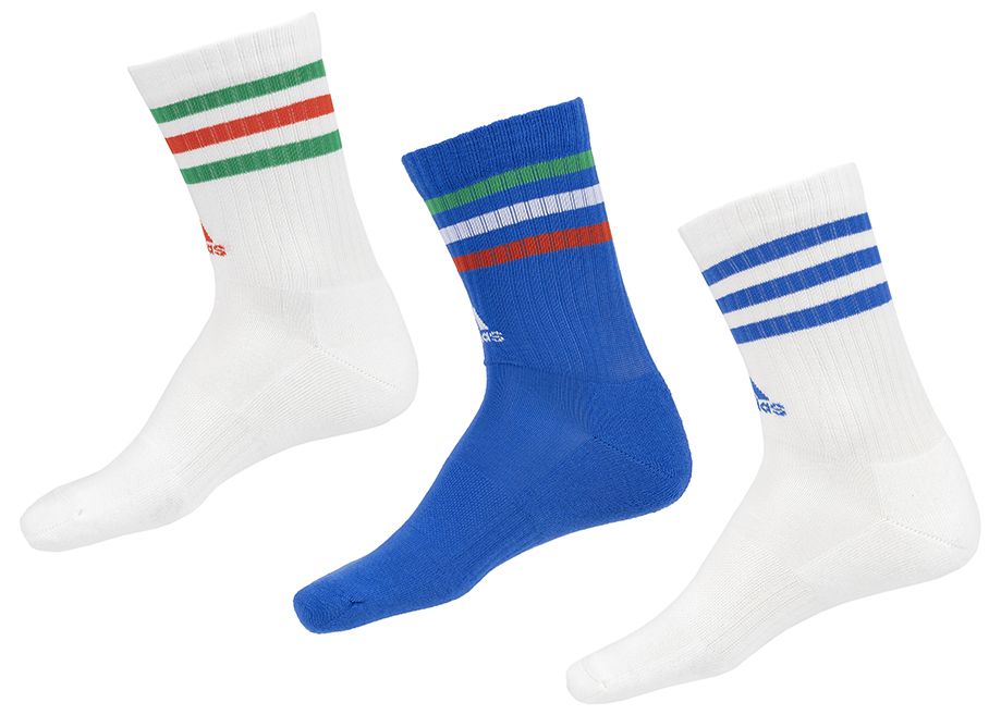 adidas Skarpety 3-Stripes Cushioned Crew Socks 3P IY8645