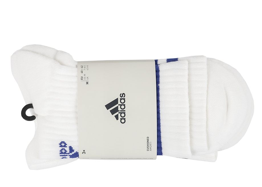 adidas Skarpety 3-Stripes Cushioned Crew Socks 3P IZ0122