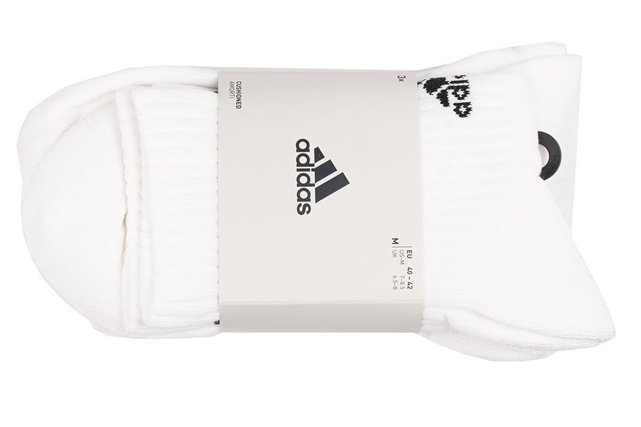 adidas Skarpety 3-Stripes Cushioned Crew Socks 3P HT3458